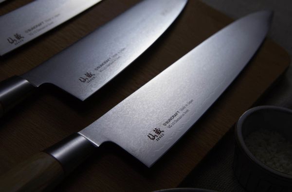 Suncraft Μαχαίρι κουζίνας Suncraft SENZO TWISTED OCTAGON Chef 200 mm [TO-05] πολυχρηστικό