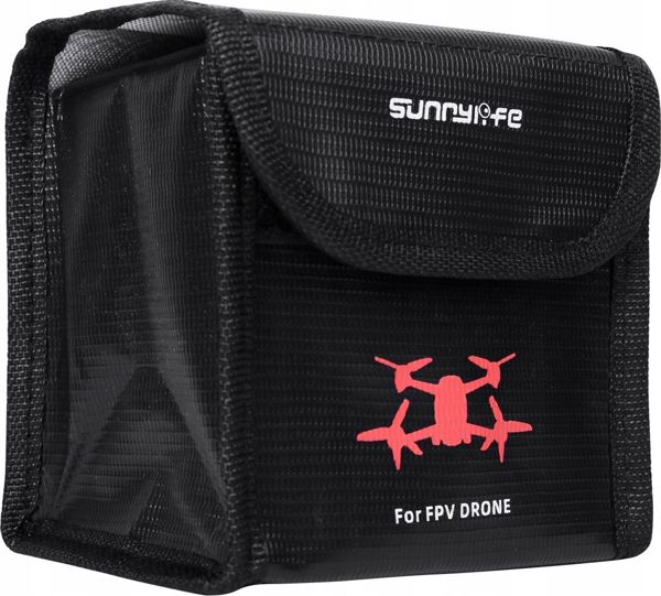 SunnyLife Θήκη για 2 Μπαταρίες DJI FPV Combo, Ανθεκτική στη Φωτιά, Μαύρη