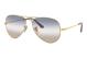 SUNGLASSES RAY BAN UNISEX RB3689001GD55 (Lens/Bridge/Temple) 55/14/140 mm)
