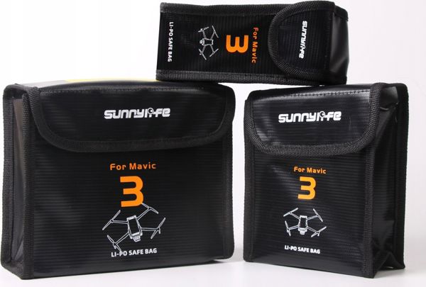 SunnyLife Θήκη Etui Case Dji Mavic 3 Ανθεκτική στη Φωτιά / Για 3 Μπαταρίες / M3-dc106-3