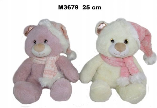 Sunday Αρκουδάκι M-3679 2χρώματα 25cm 162182