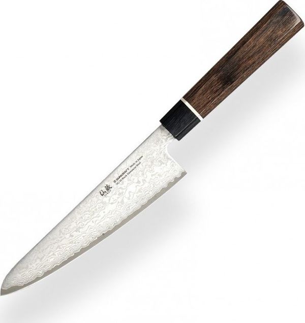 Suncraft Μικρό μαχαίρι κουζίνας Suncraft SENZO BLACK Santoku 143 mm [BD-03] πολυλειτουργικό