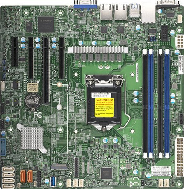 Supermicro MBD-X12STL-F-B Μητρική Κάρτα Micro-ATX για Intel Xeon E-2300 Series