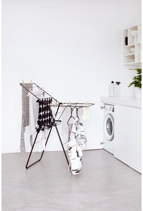 Απλώστρα Ρούχων Brabantia HangOn 403347 Επιτοίχια Πτυσσόμενη