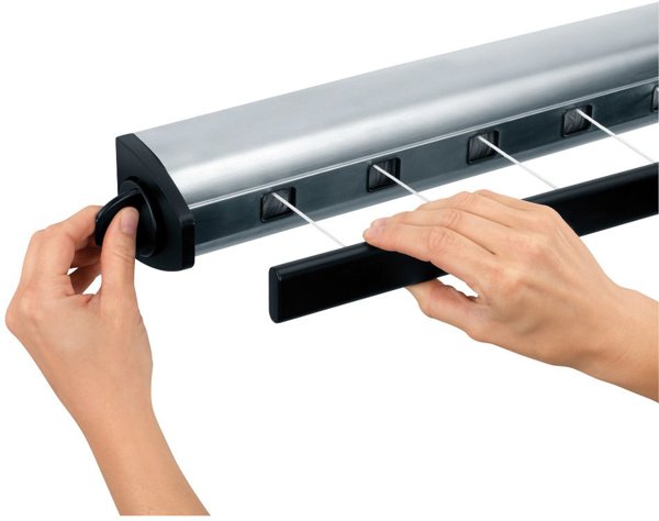 Brabantia 385766 Απλώστρα Μπάνιου Επεκτάσιμη, Ματ Ατσάλι, 4.5m Μήκος Στεγνώματος