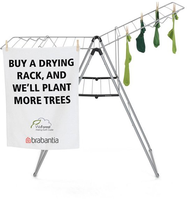 Brabantia HangOn Απλώστρα Ρούχων 20m, Γκρι, 403422