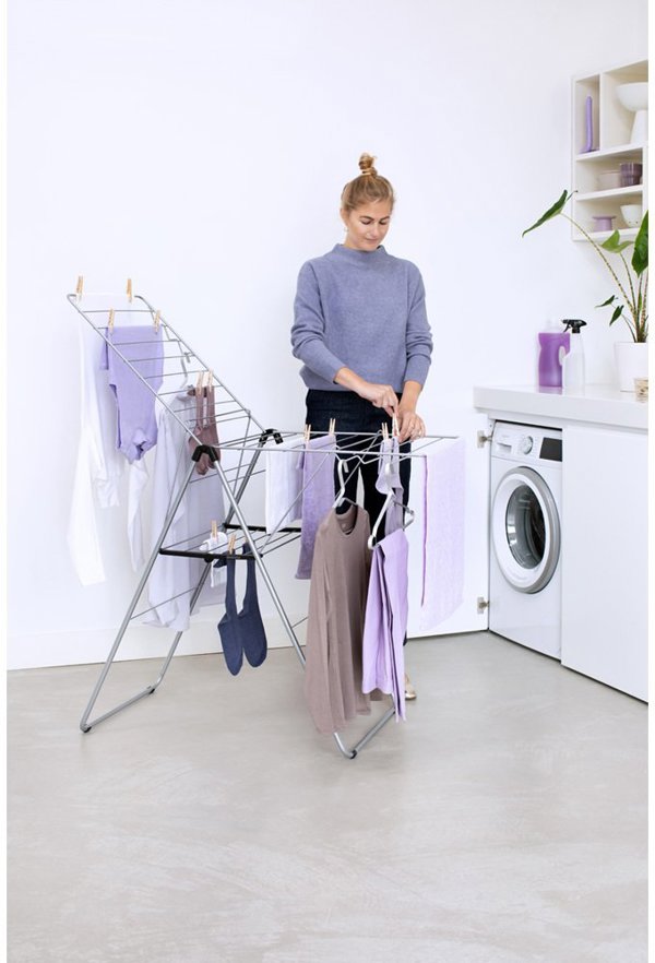 Brabantia HangOn Απλώστρα Ρούχων 20m, Γκρι, 403422