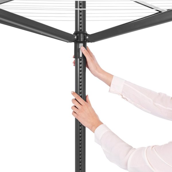 Απλώστρα Κήπου Brabantia Lift-O-Matic 290503, Περιστρεφόμενο Στεγνωτήριο Ρούχων με Ρυθμιζόμενο Ύψος