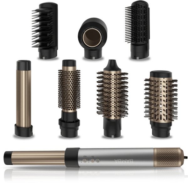 Πιστολάκι Μαλλιών & Ψαλίδι Lokowko-suszarka Cecotec 8 σε 1 Bamba CeramicCare AirGlam Aluminium