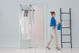 Απλώστρα Ρούχων Brabantia Smart Lock 105241 Επιτοίχια με Ρυθμιζόμενη Λαβή