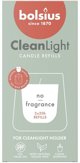 Bolsius Ανταλλακτικά Κεριά Clean Light 2 Τεμάχια, Χωρίς Άρωμα, 0% Fragrance