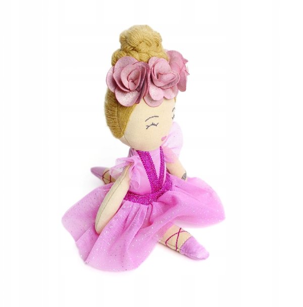 Svoora medžiaginė lėlė balerina Karmen, 20 cm – vaikams nuo 3 m.