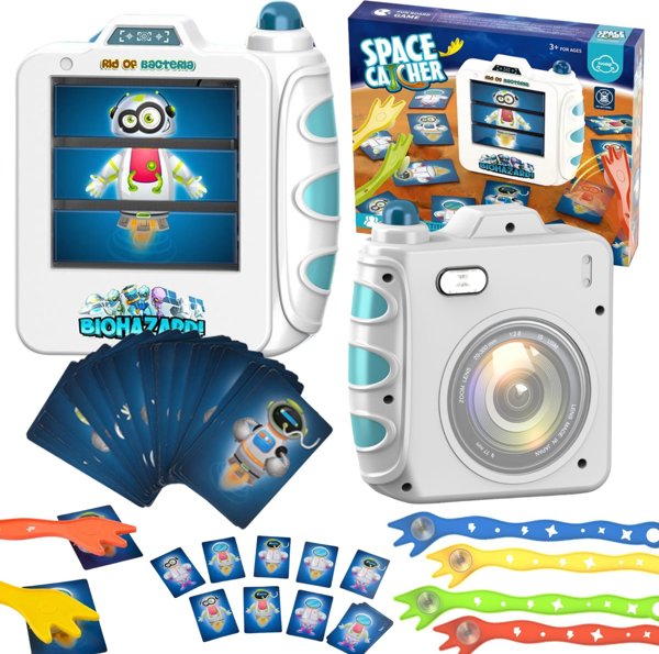 Swede Gra Zrecznosciowa "Space Catcher" Astronauta Aparat Lapanki Kart Zestaw