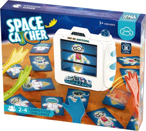 Swede Gra Zrecznosciowa "Space Catcher" Astronauta Aparat Lapanki Kart Zestaw