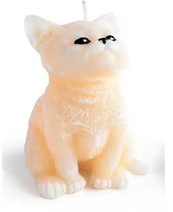 Κερί Φιγούρα ANIMALS KOT 10x15cm κρεμώδης παραφίνη