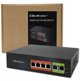 Qoltec Switch Δικτύου Fast Ethernet PoE 4x RJ45 με 2x RJ45 Uplink 65W 10/100Mb/s