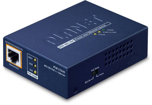 Switch Planet Single-Port 10Gbps 802.3bt με υποστήριξη PoE Μπλε