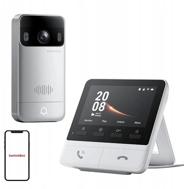SwitchBot Video Doorbell Έξυπνο Θυροτηλέφωνο με Κάμερα - Λευκό