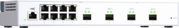 Qnap QSW-M408S Managed Switch Layer 2, 4x 10GbE SFP+ & 8x Gigabit Ports