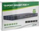 Switch InLine InLine® PoE++ Gigabit Network Switch 16 Port, 1Gb/s, 2x SFP, 48,26cm (19" 1U, brackets incl.), Metal, fan control, w/display, password protection, 300