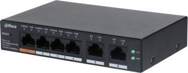 Switch Dahua Technology DAHUA Switch||CS4006-4ET-60|Type L2|Desktop/pedestal|PoE ports 4|CS4006-4ET-60 [outlet]