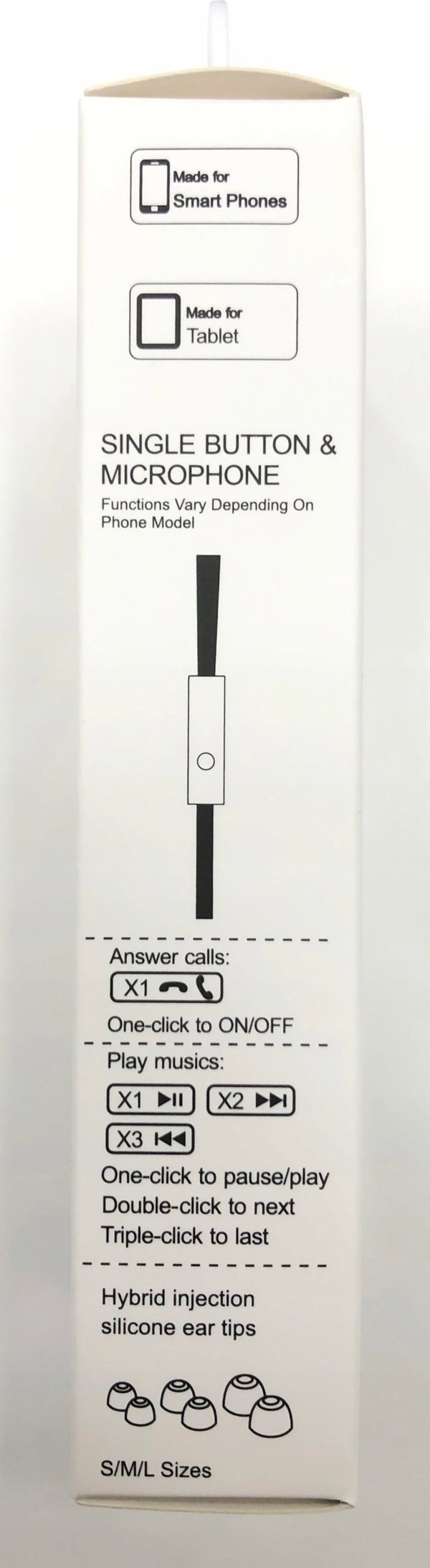 Swissten YS500 Ενσύρματα Ακουστικά In-Ear με Μικρόφωνο για iPhone - Λευκά
