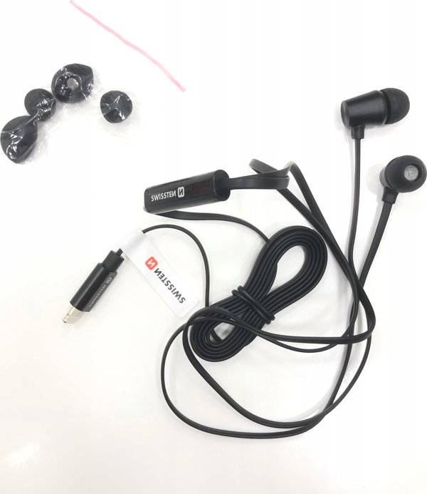 Swissten YS500 Ενσύρματα Ακουστικά In-Ear με Μικρόφωνο για iPhone - Λευκά