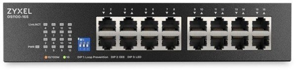 Zyxel GS1100-16S Unmanaged Switch 16 Port Gigabit με DIP Selector