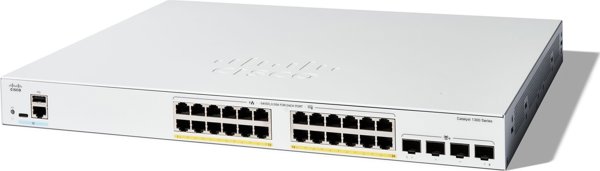 Cisco Διαχειριζόμενος μεταγωγέας Catalyst 1300 L2/L3 Gigabit Ethernet (10/100/1000) με υποστήριξη PoE γκρι