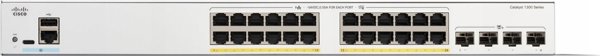 Cisco Διαχειριζόμενος μεταγωγέας Catalyst 1300 L2/L3 Gigabit Ethernet (10/100/1000) με υποστήριξη PoE γκρι