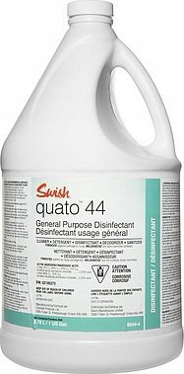 Swish Quato 44 Καθαριστικό και Απολυμαντικό Υγρό με Εξουδετερωτή Οσμών, Συμπυκνωμένο, 5 L