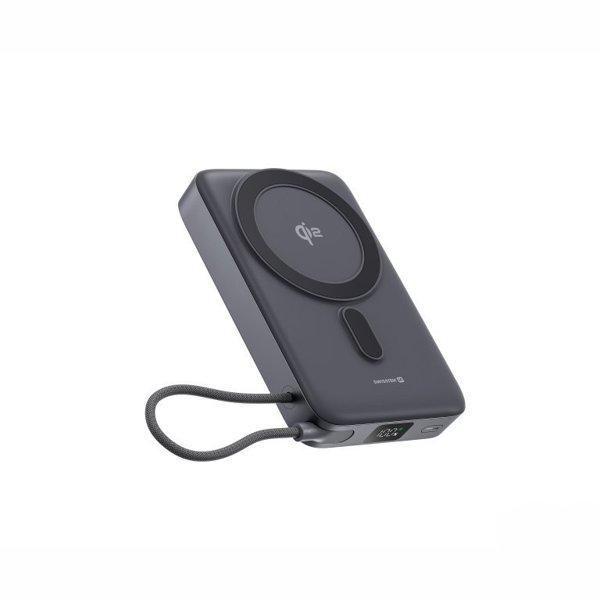 SWISSTEN, Powerbank, MagSafe, Li-Pol, 5/9/12V, do �adowania telefon�w i innych urz�dze�, 22013979, 10000mAh, 1x USB-C, 15W, czarna