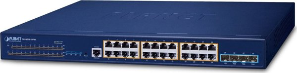 Switch Planet PLANET Layer 3 24-Port 10/100/1000T Zarzadzany L3 Gigabit Ethernet 10/100/1000 1U Niebieski