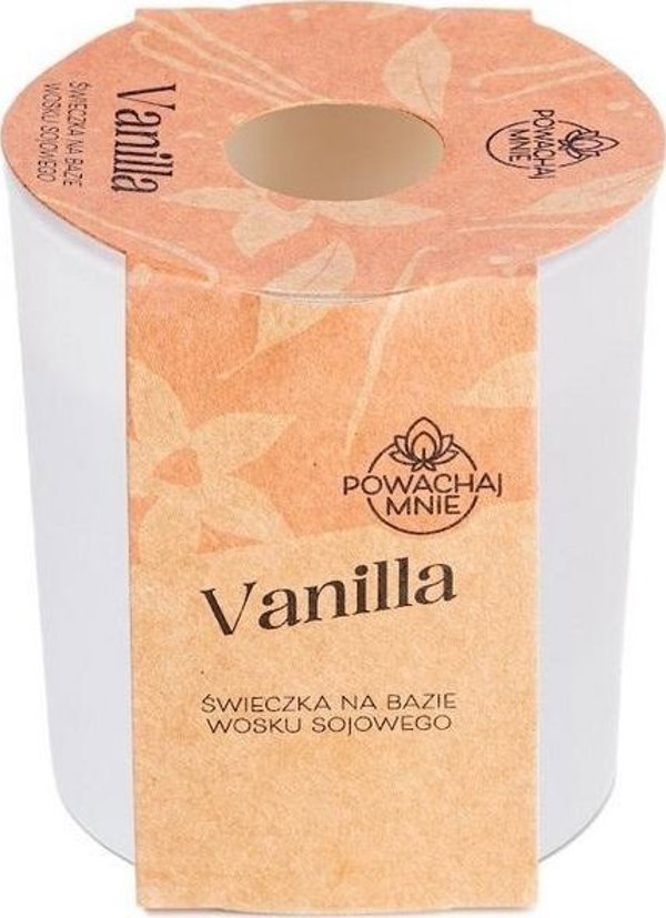 Swieczka sojowa Powachaj mnie Vanilla biala 130ml