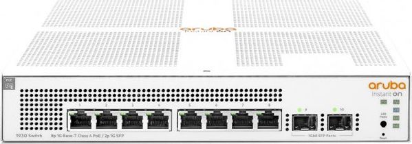 HP Aruba Instant On 1930 8G 2SFP Switch (124W) - 8-Port Gigabit Smart Managed Switch