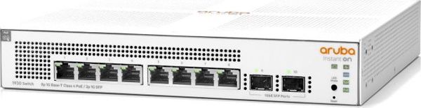 HP Aruba Instant On 1930 8G 2SFP Switch (124W) - 8-Port Gigabit Smart Managed Switch