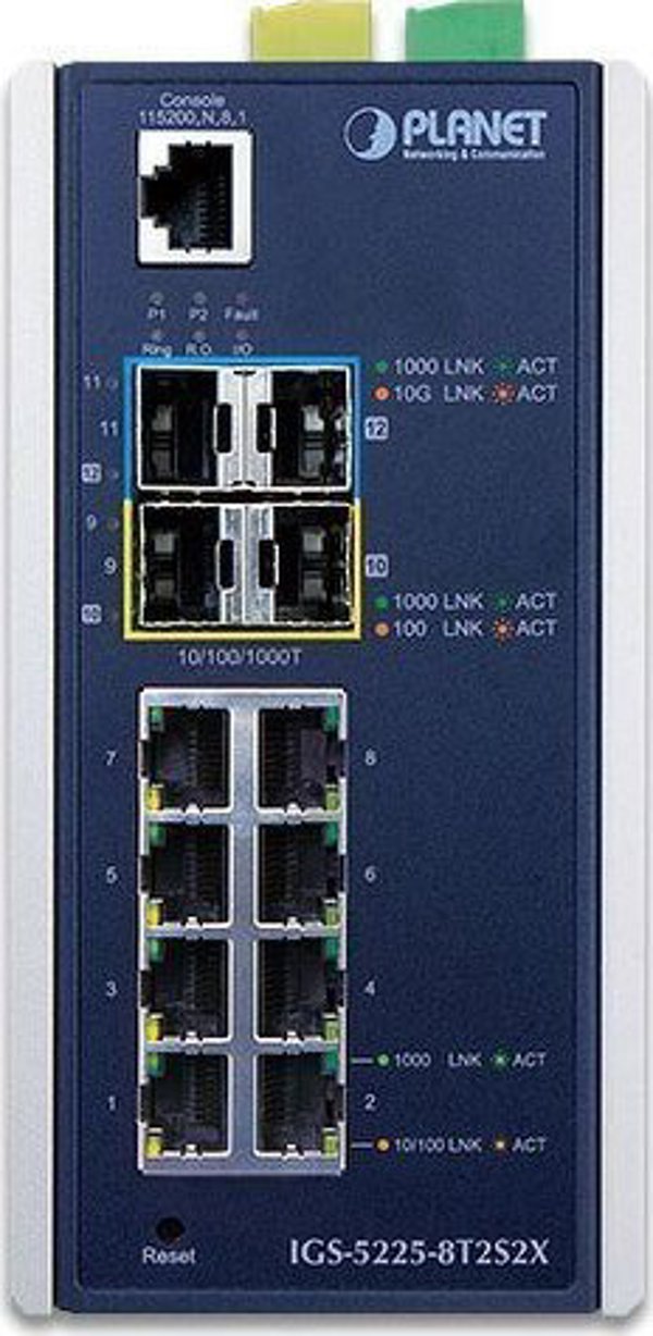 Switch Planet IP30 Industrial L2+/L4 8-Port