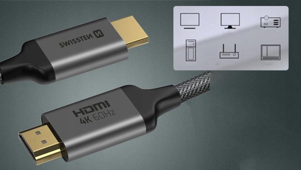 Swissten Kabel HDMI - HDMI 4k 60hz 2.0m 75501102