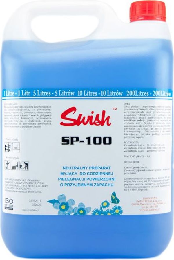 Swish Swish SP - 100 Καθημερινό καθαριστικό επιφανειών, λουλουδάτο 5 l