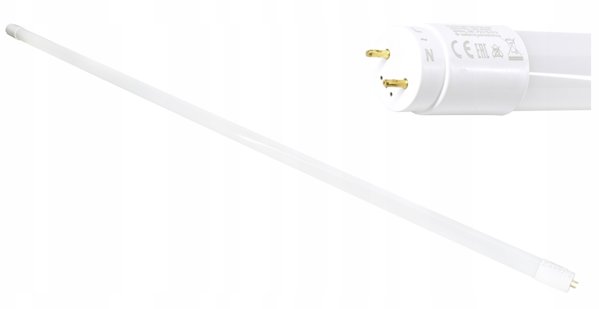 Svetlowka LED G13 T8 600mm 10 HIGH LUMEN 4000K 1200lm zasilanie jednostronne klosz mleczny D89-HL-T8-LED060-ZJM-4K