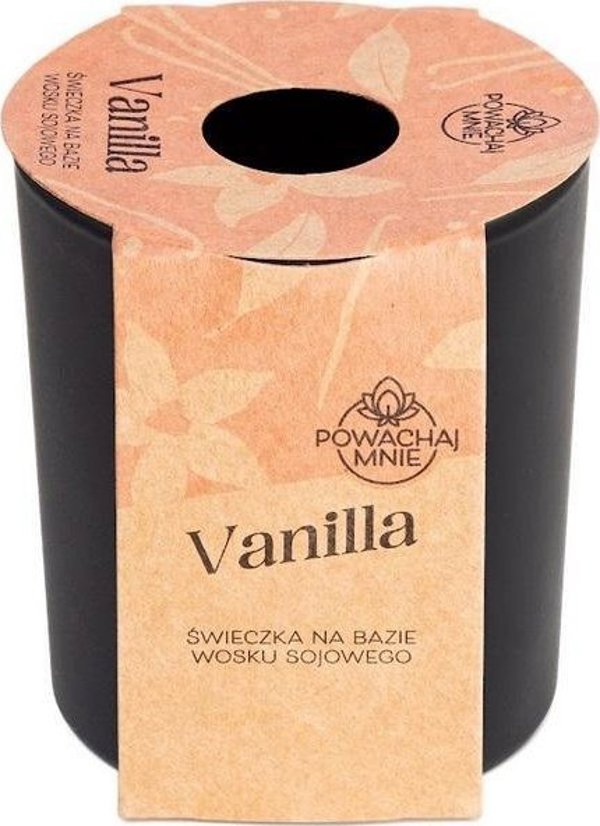 Σόγια κεριά Powachaj mnie Vanilla μαύρο 130ml