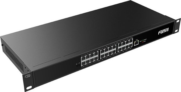 Switch Fanvil PN24, Μη Διαχειριζόμενο Fast Ethernet (10/100), Μαύρο