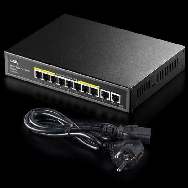 Cudy GS1010PE Gigabit PoE+ Switch 10 Θυρών, 10/100/1000Mbps