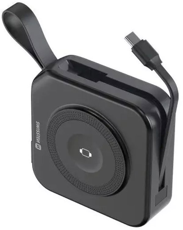 SWISSTEN, Powerbank, ALL-IN-ONE PRO, Li-Pol, 5/9/12V, do �adowania telefon�w i innych urz�dze�, 22013978, 10000mAh, kabel USB-C, 1