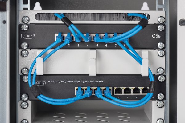 Digitus Gigabit Ethernet Switch 8 Θυρών, PoE+, 10", 80W, DN-95343