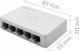 Qoltec Gigabit Switch 5 Θυρών RJ45, 1000Mbps, Μη Διαχειριζόμενος Δικτυακός Διακόπτης Ethernet