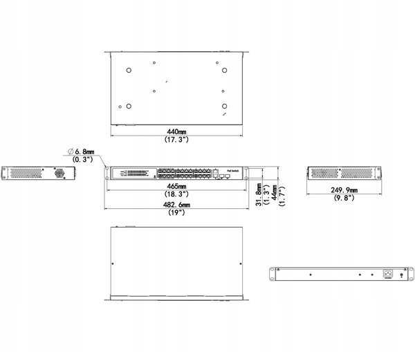 SWITCH POE NSW3000-25GT1GP1GC-POE-IN 24-PORTOWY SFP UNIVIEW