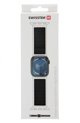 Swissten Μαγνητικό Λουράκι Σιλικόνης για Apple Watch 38/40mm, Ανθεκτικό, Μαύρο