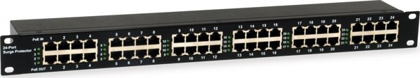 LevelOne Switch 24 Port ESP-2400 PoE, 6kV, 30W, 19" Rackmount, Μαύρο