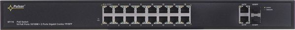 Διακόπτης Δικτύου Pulsar SF116, 16 Θυρών, Fast Ethernet, 442mm